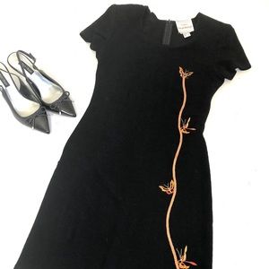 Joseph Ribcoff Black Fitted Stretch Vintage US 4